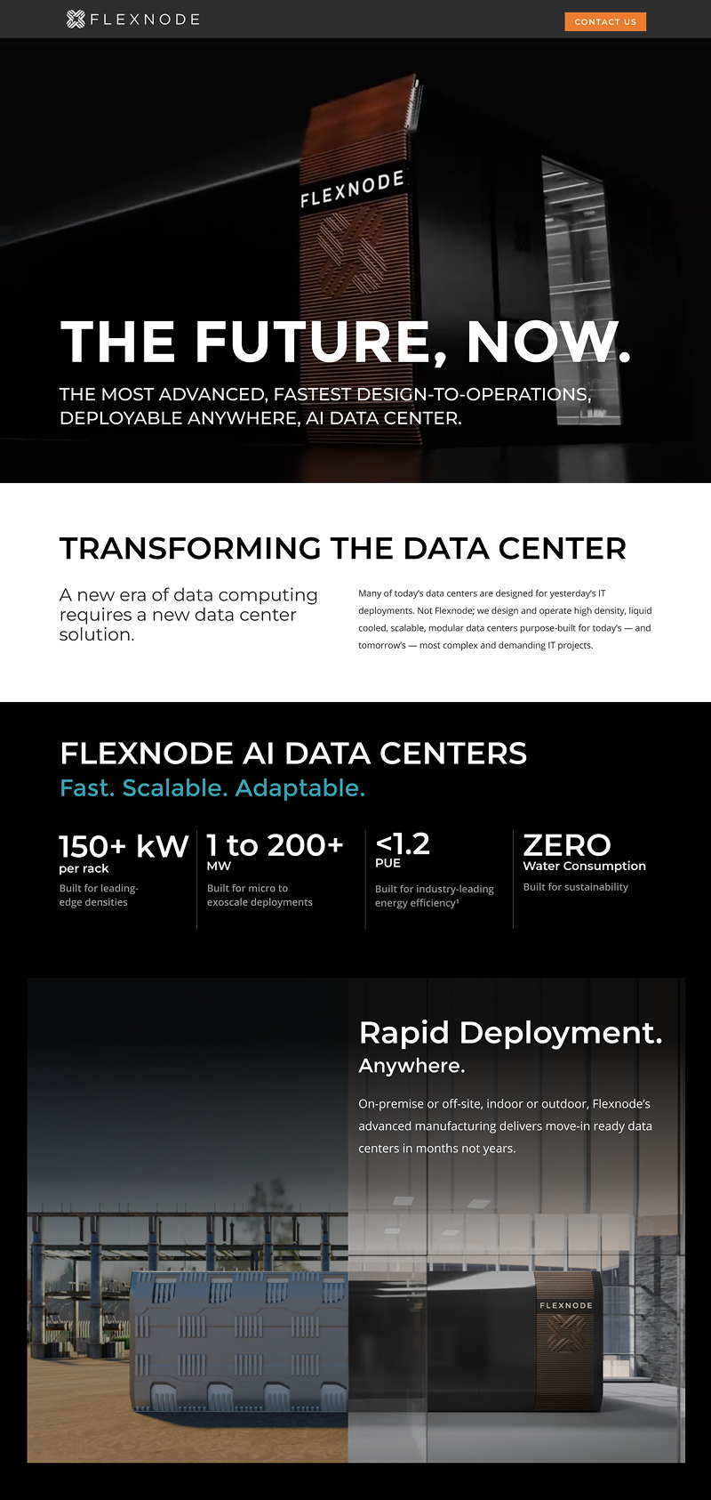Flexnode website, home